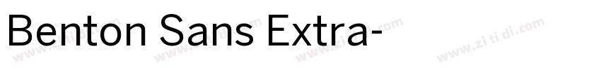 Benton Sans Extra字体转换